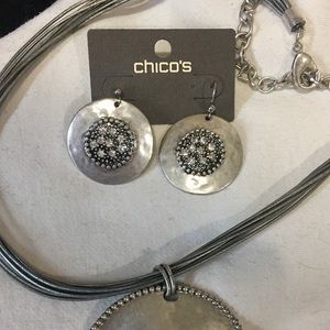 Matching Necklace and Earrings from Chicos!